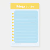 Schattige om te doen lijst school post-it® notes (Voorkant)