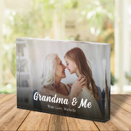 Schattige oma-script gepersonaliseerd fotoblokken