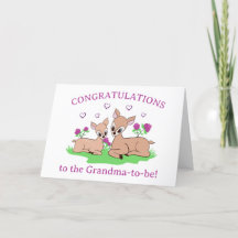 Schattige oma-to-be Gefeliciteerd Kaart