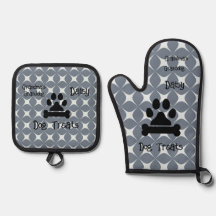 Schattige Oma's Granddog Geometric Wit en Grijs