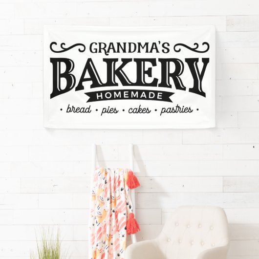 Schattige Oma's keuken Bakkerij decor banner (Insitu)