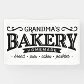 Schattige Oma's keuken Bakkerij decor banner (Horizontaal)