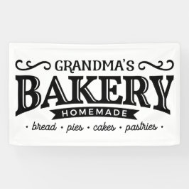 Schattige Oma's keuken Bakkerij decor banner