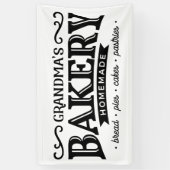 Schattige Oma's keuken Bakkerij decor banner (Verticaal)