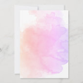 Schattige onder de Zee Waterverf Verjaardagsuitnod Kaart (Achterkant)