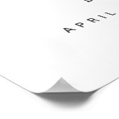 Schattige onder het See Whale Boat Baby shower Wel Poster (Hoek)