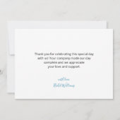 Schattige onder het zee Baby shower Bedankkaart (Achterkant)