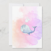 Schattige onder het Zee Baby shower bedankpas (Achterkant)