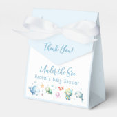 Schattige onder het zee Baby shower Dank u Bedankdoosjes (Voorkant Zijde)