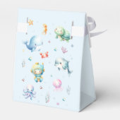 Schattige onder het zee Baby shower Dank u Bedankdoosjes (Achterkant)