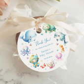 Schattige onder het Zee Baby shower Dank u Bedankjes Labels