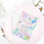 Schattige onder het Zee Baby shower Per Mail Invit
