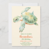 Schattige Onder het Zee Baby Verjaardag Kaart (Voorkant)