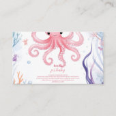 Schattige onder het Zee Boeken voor Baby Informatiekaartje (Voorkant)