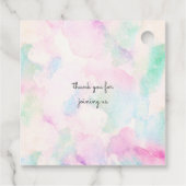 Schattige Onder het Zee Creatures Baby shower Bedankjes Labels (Achterkant)