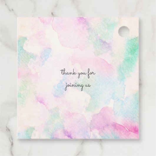 Schattige Onder het Zee Creatures Baby shower Bedankjes Labels (Achterkant)