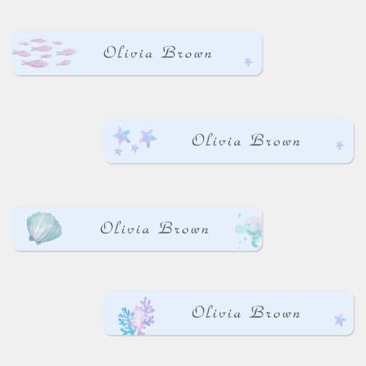 Schattige onder het zee Day Care School Naam Kledi Labels (Groep)