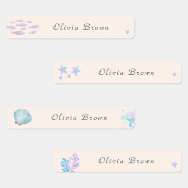 Schattige onder het zee Day Care School Naam Kledi Labels