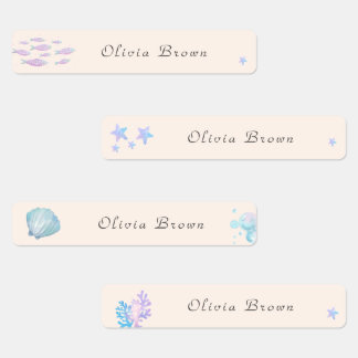 Schattige onder het zee Day Care School Naam Kledi Labels