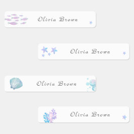 Schattige onder het zee Day Care School Naam Kledi Labels