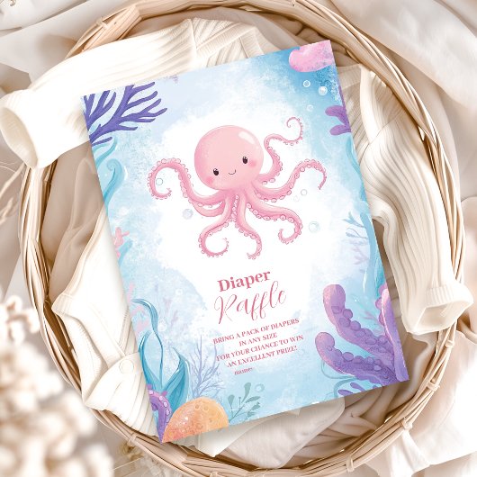 Schattige onder het Zee Diapper Raffle Informatiekaartje