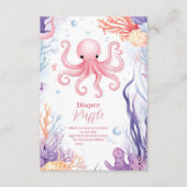 Schattige onder het Zee Diapper Raffle Informatiekaartje (Voorkant)