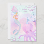 Schattige Onder het Zee Foto Verjaardag Kaart (Achterkant)