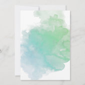 Schattige onder het Zee Luier Raffle Ticket Invita Kaart (Achterkant)