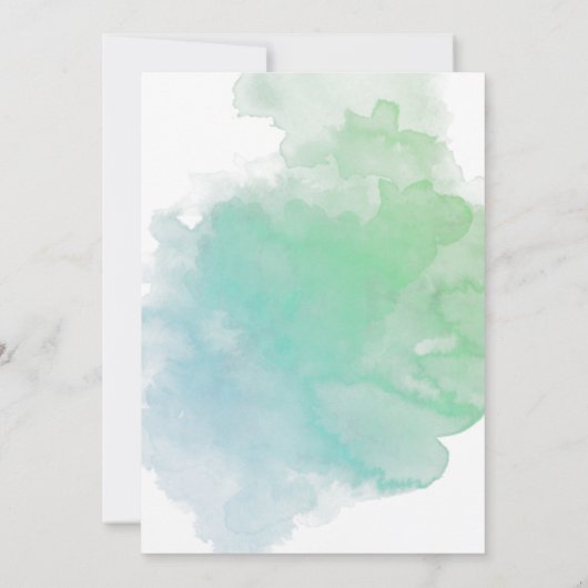 Schattige onder het Zee Luier Raffle Ticket Invita Kaart (Achterkant)