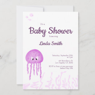 Schattige Onder het Zee Meisje Baby shower Kaart