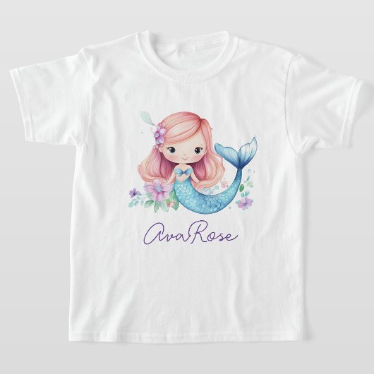 Schattige onder het Zee Meisje Zeemeermin geperson T-shirt
