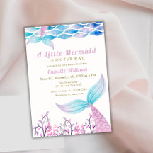 Schattige onder het Zee Mermaid Tail Baby shower