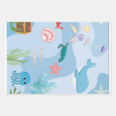 Schattige onder het Zee Vrienden Inpakpapier Vel (Voorkant 3)