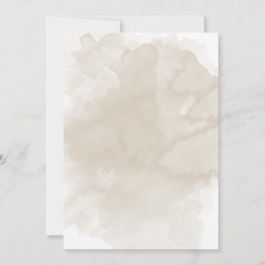 Schattige Onder het Zee Waterverf Baby shower (Achterkant)