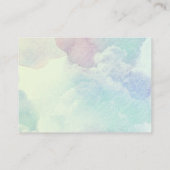 Schattige Onder het Zee Waterverf Baby shower Informatiekaartje (Achterkant)