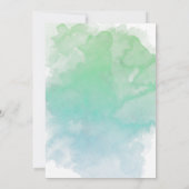 Schattige Onder het Zee Waterverf Baby shower Uitn (Achterkant)