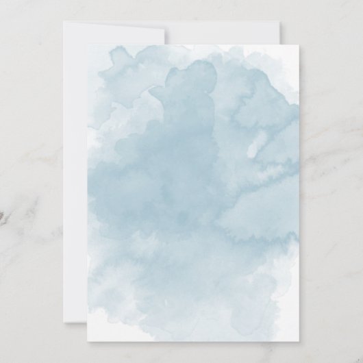 Schattige Onder het Zee Waterverf Baby shower Uitn (Achterkant)