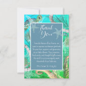 Schattige onder het Zeeen Baby shower Flat Dank u  Bedankkaart (Voorkant)