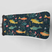 Schattige onderwater Goldfish Koi Aquatisch Plant Golfheadcover (Voorkant)