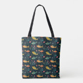 Schattige onderwater Goldfish Koi Aquatisch Plant  Tote Bag (Achterkant)