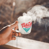 Schattige Onderwijs en KOFFIE Rood/Blauw Mok