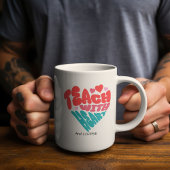 Schattige Onderwijs en KOFFIE Rood/Blauw Mok