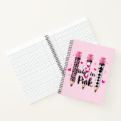 Schattige Onderwijs Pencil Notitieboek (Binnen)