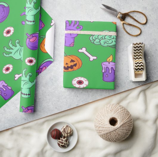 Schattige ondood feeststemming cadeaupapier (Crafts)