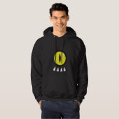 Schattige One Eye Monster Face Mannen Hoodie (Voorkant volledig)