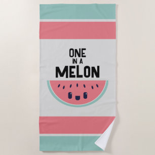 Schattige One In A Melon Watermeloen Strandlaken