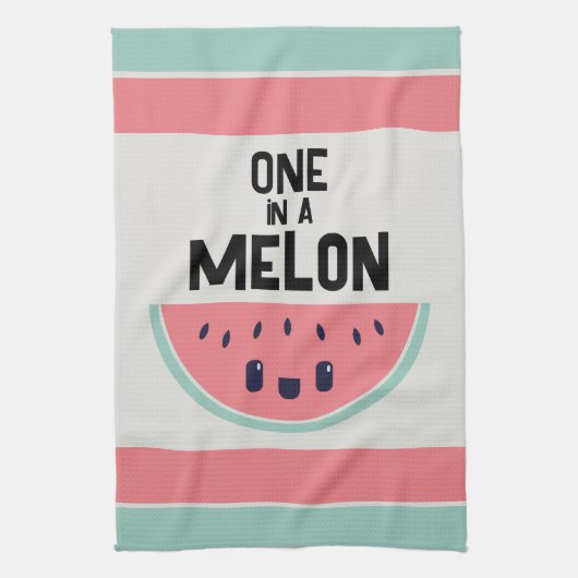 Schattige One In A Melon Watermeloen Theedoek (Verticaal)