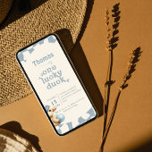 Schattige "One Lucky Duck" 1e verjaardag Kaart