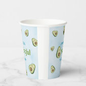 Schattige Onederful Avocado 1e Verjaardagsfeest Papieren Bekers (Rechts)