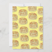 Schattige Ontbijt Brunch Kinder 1e Verjaardag Pann Kaart (Achterkant)